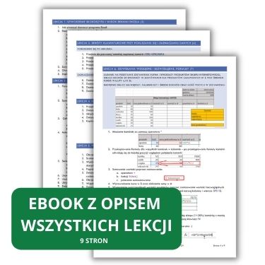 Ebook z opisem lekcji