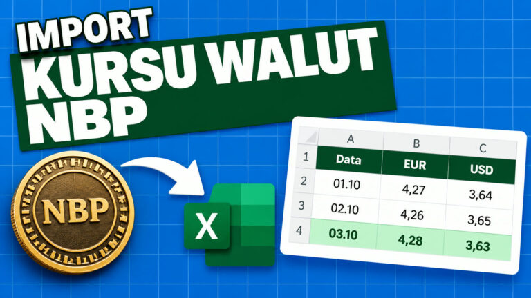 Excel: kurs walut NBP - import i przewalutowanie