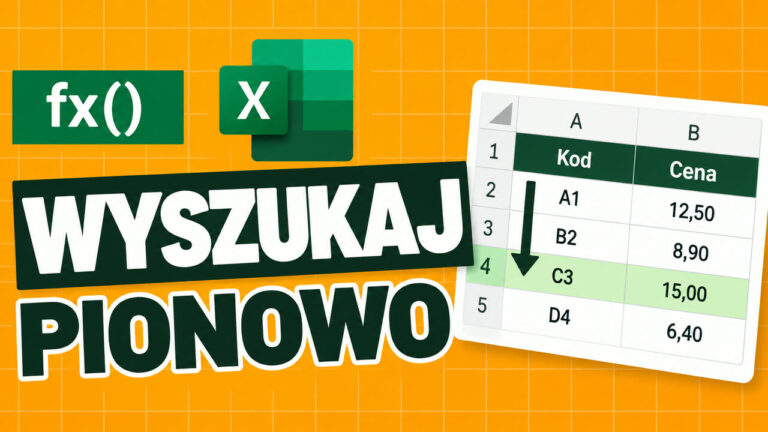 WYSZUKAJ.PIONOWO w Excelu - budowa, dopasowanie dokładne i przybliżone