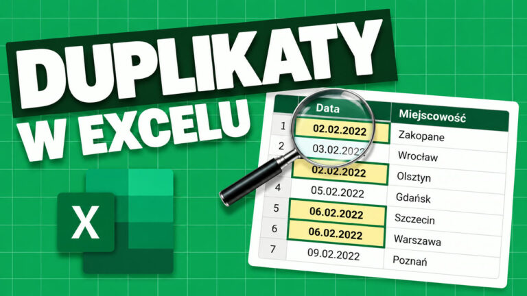 Jak znaleźć i zaznaczyć duplikaty w Excelu
