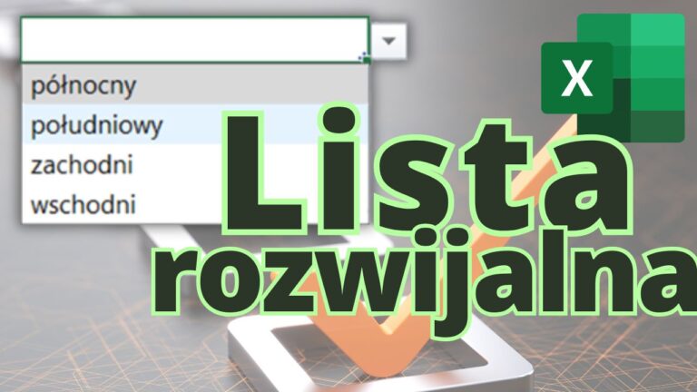 lista rozwijalna Excel