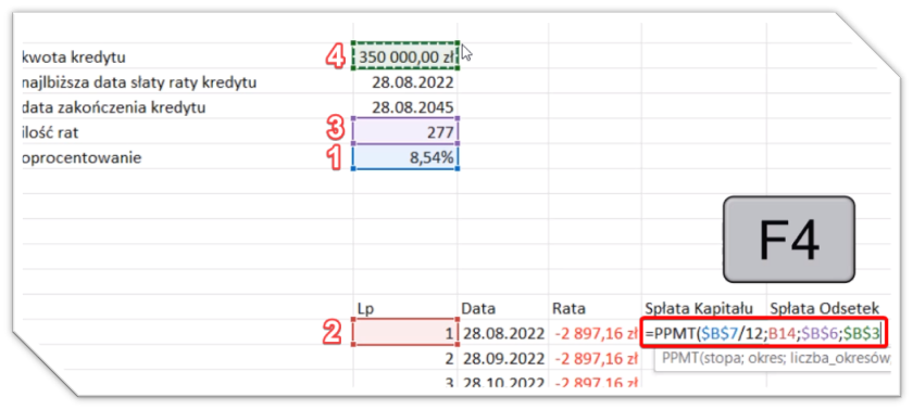 kalkulator kredytowy excel