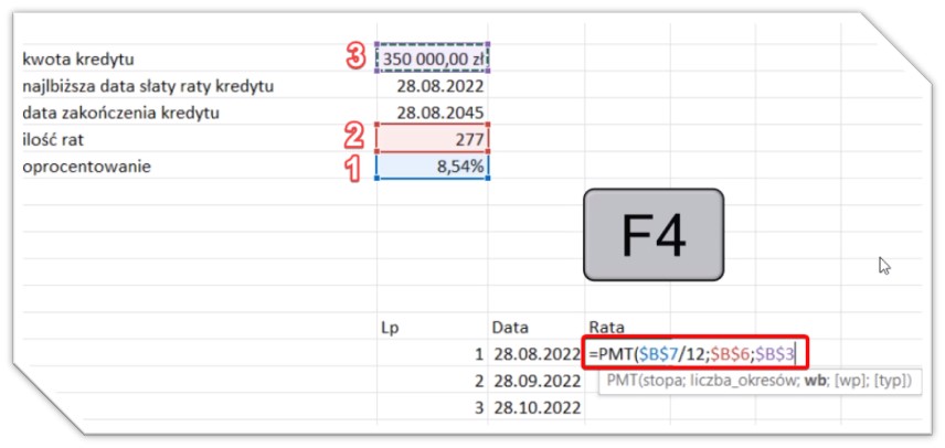 kalkulator kredytowy excel