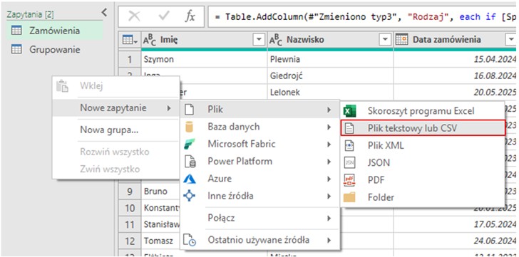 power query w excelu