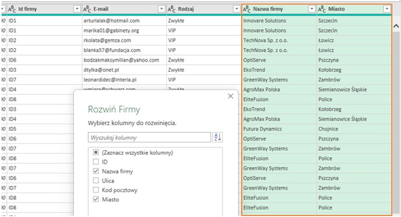 power query w excelu