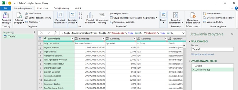 power query w excelu