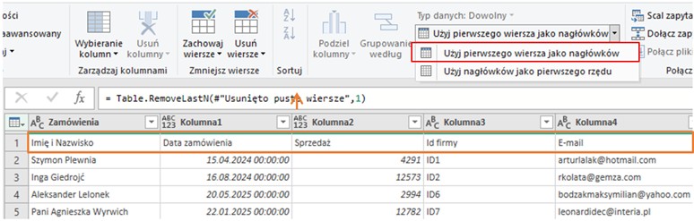 power query w excelu