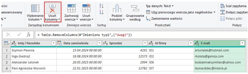 power query w excelu
