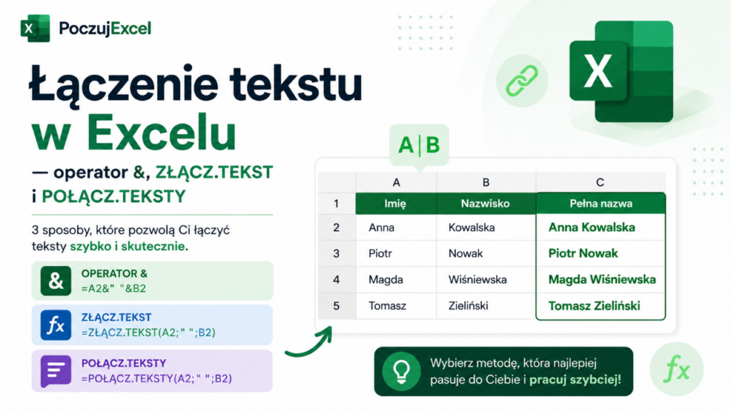 łączenie tekstu